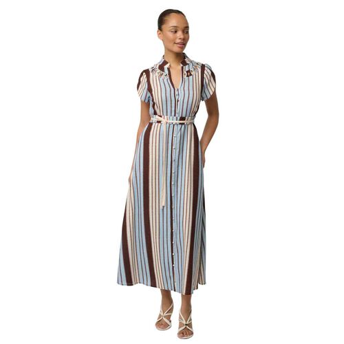 OnceWas Cattleya Smock Detail Maxi Dress